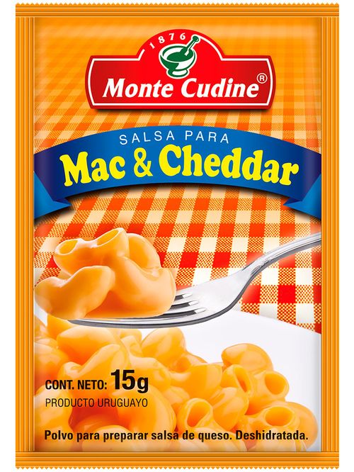 Salsa Monte Cudine Mac Y Cheddar 15Gr .