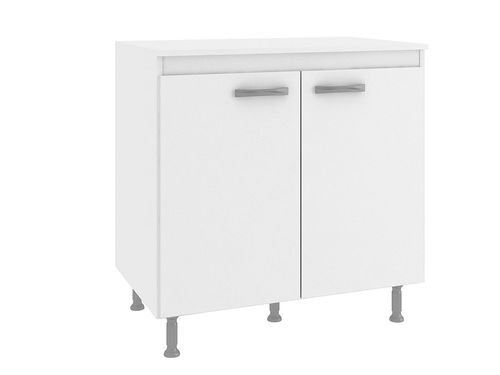 Bajo Mesada Czb61 Blanco 80X80X50Cm 2Puertas 1 Estante