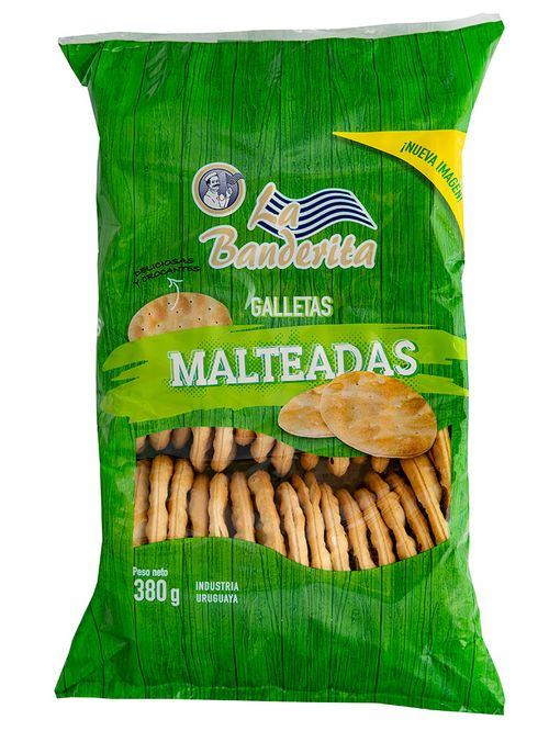 Galleta La Banderita Malteada 380Gr .