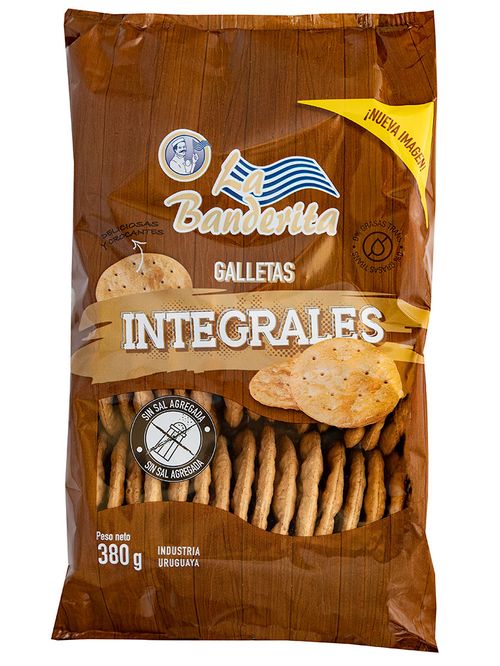 Galleta La Banderita Sin Sal Integral 380Gr