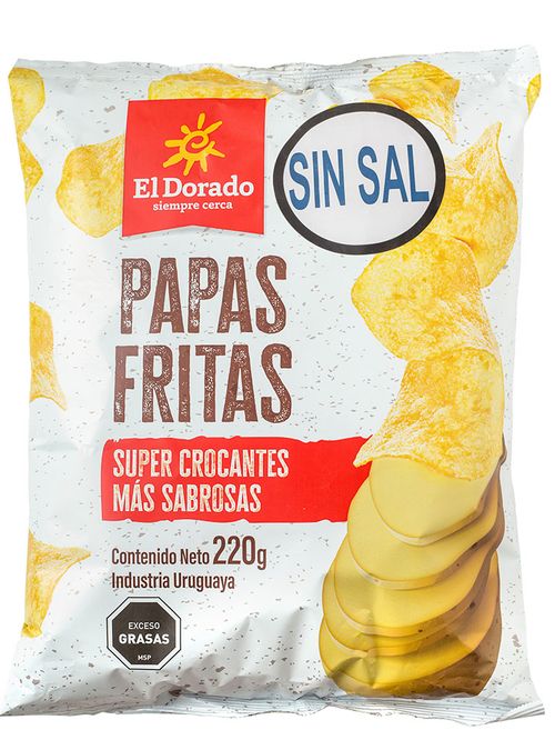 Papas Fritas El Dorado Sin Sal 220 g