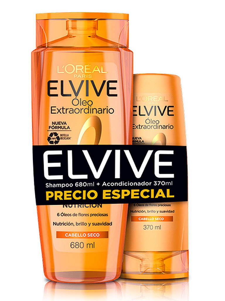 SHAMPOO ELVIVE OLEO EXTREMO 680ML +ACONDICIONADOR 370ML El Dorado