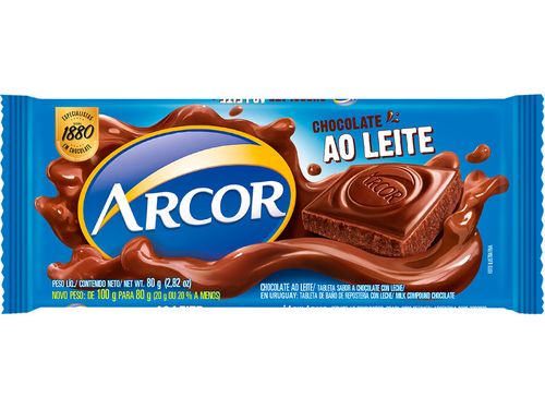 Chocolate Arcor Tableta Leche 80Gr.