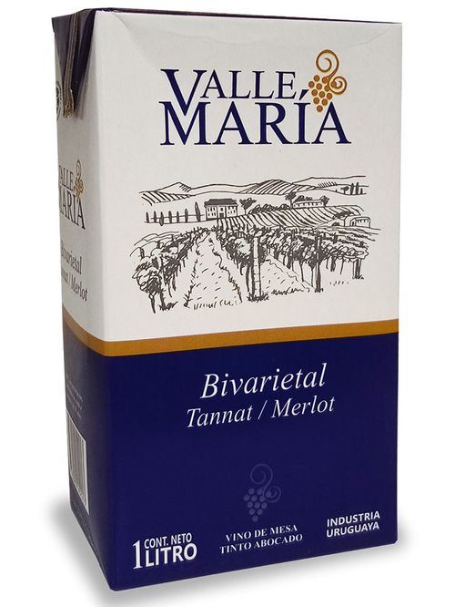 Vino Valle Maria Tannat-Merlot 1Lt