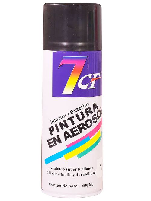 Esmalte 7Cf 39 Negro Brillante Aerosol 400Cc