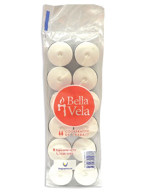 Veladora Bella Vela Blanca Sobre 12Un