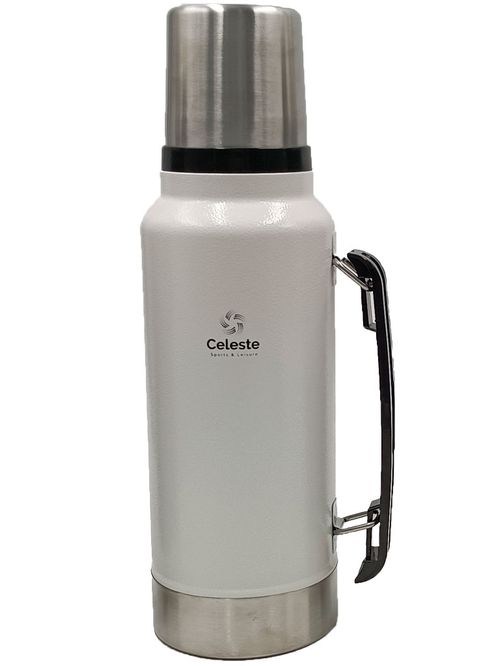 Termo Mvf003-4 Blanco Acero Inoxidable 1Lt Con Manija