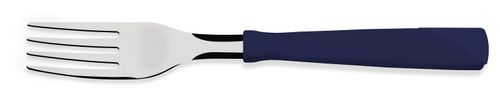 Tenedor New Kolor Azul Mango Plastico