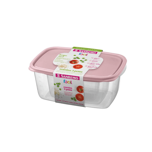 Pote San Remo 190-6C Set X3 Hermetico, Facil Piezas