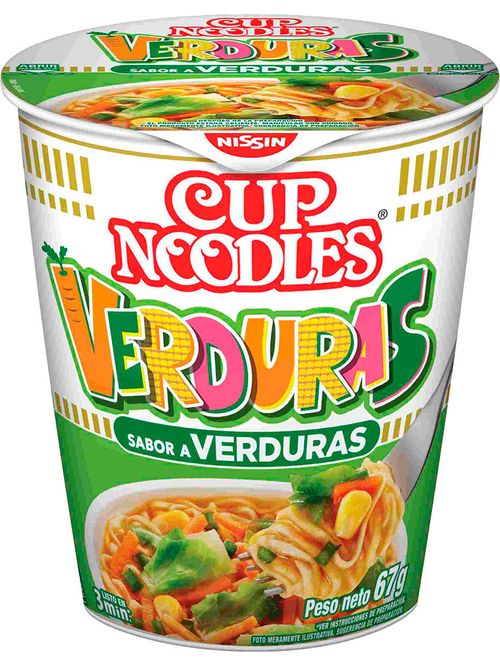 Fideos Nissin Tallarin Con Verduras Cup 63Gr