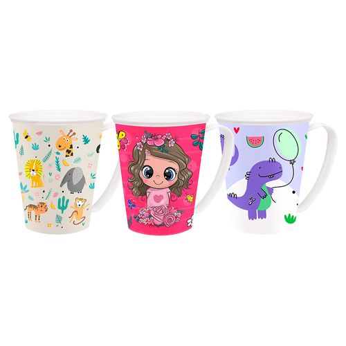 Taza Jaguar Infantil Plastica 360Ml