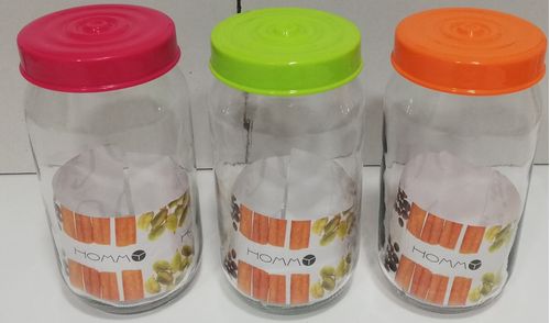 Tarro Decorada Vidrio 1Lt