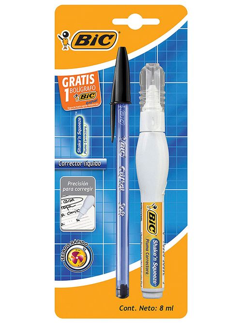 CORRECTOR BIC SHAKEN SQUEEZE 8CC +BOLIGRAFO
