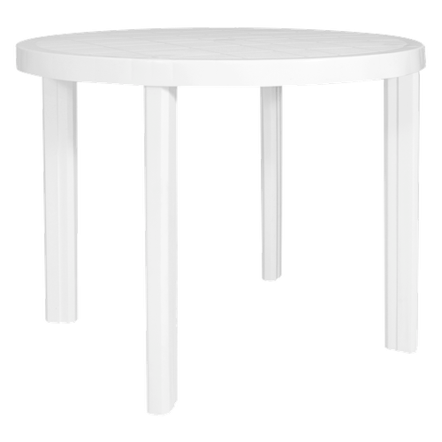 Mesa Gardenlife Guinea Blanca Plastico 90Cm Redonda