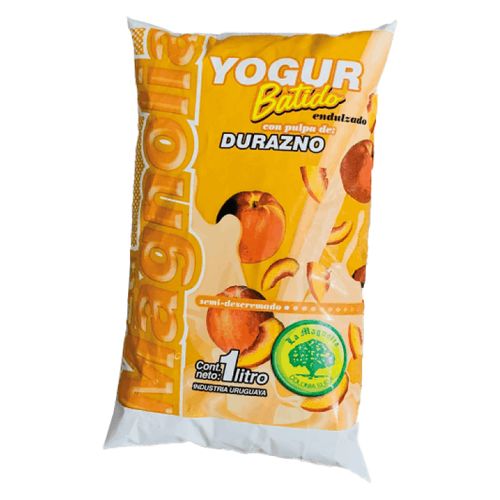 Yogur La Magnolia Batido Durazno 1Lt