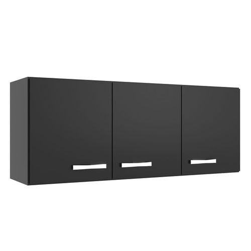 Armario Aereo Cz61Bl Negro 47X120X30Cm 3 Puertas Y 1 Estante