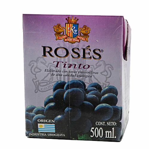 Vino Roses Tinto Suave Tetra 500Cc