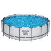 PISCINA BESTWAY STELL PRO MAX ESTRUCTURAL 19480LTS CON BOMBA