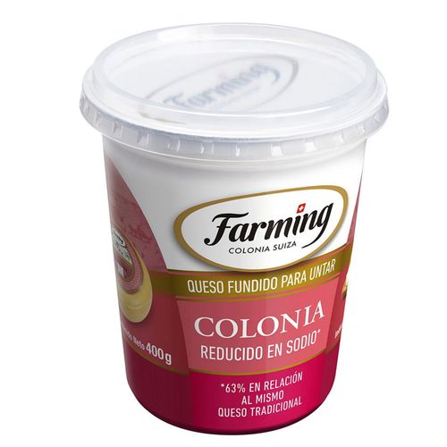 Queso Farming Untable Colonia 400Gr Reducido En Sodio