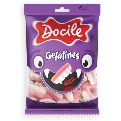 Gelatina Docile Dientes De Vampiro 80Gr