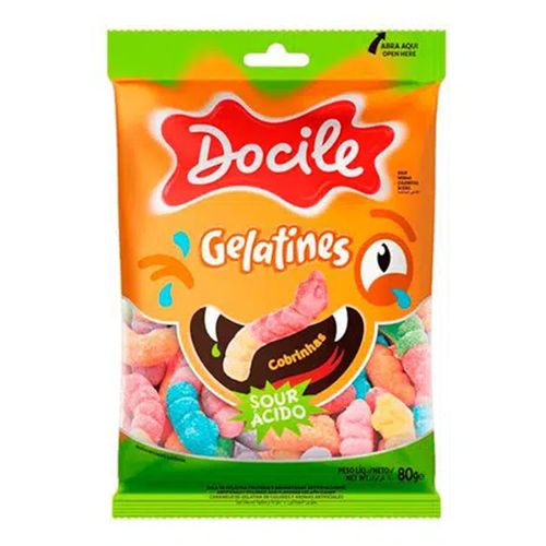 Gelatina Docile Culebritas Acidas 80Gr