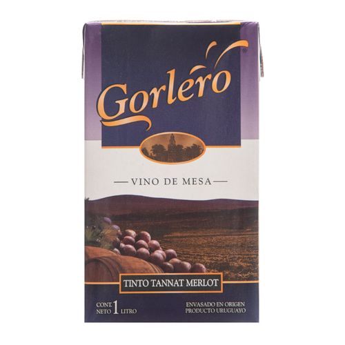 Vino Gorlero Tinto Tannat-Merlot Tetra 1Lt (184157)