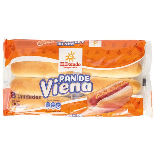 Pan El Dorado Viena x8 210 g