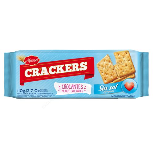 Galletas Mazzei Crackers Clásicas Displey 110Gr Bajo En Sodi