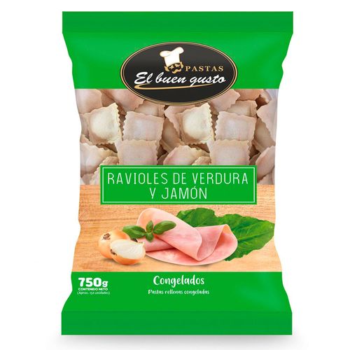 Ravioles El Buen Gusto Verduras Y Jamon 750Gr