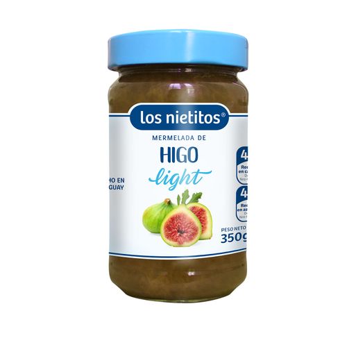 Mermelada Los Nietitos Light Higo Frasco Vidrio 350G 40% Red
