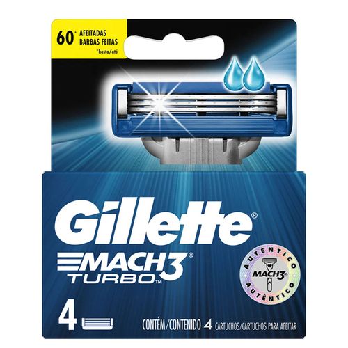 Repuesto Gillette Mach3 Turbo 4Un