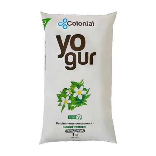 Yogur Colonial Semidescremado Natural 1Lt
