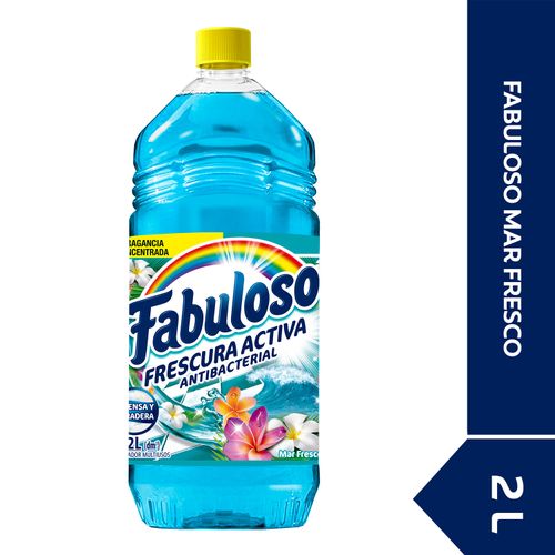 Limpiador Fabuloso Antibacterial Mar Fresco 2Lt