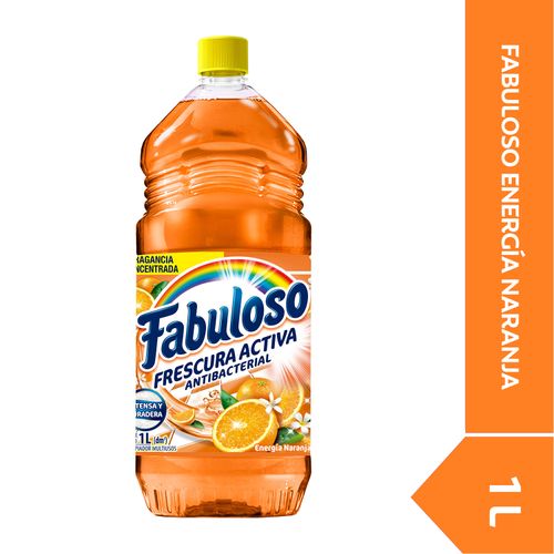 Limpiador Fabuloso 1Lt Antibacterial Energia Naranja