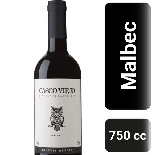 Vino Casco Viejo Reserva De La Familia Malbec Vidrio 750Cc