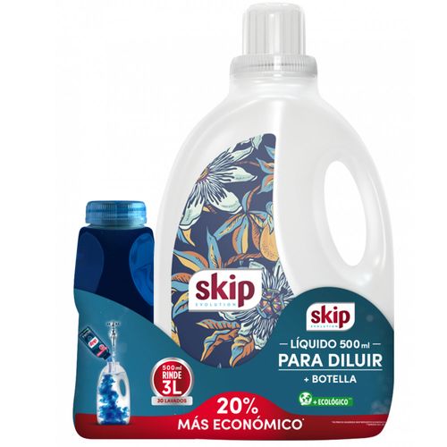 Jabon Liquido Skip Diluible +Botella 500Ml