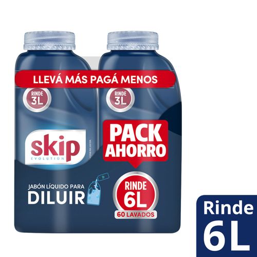 Jabon Skip Liquido 500 m 2Un