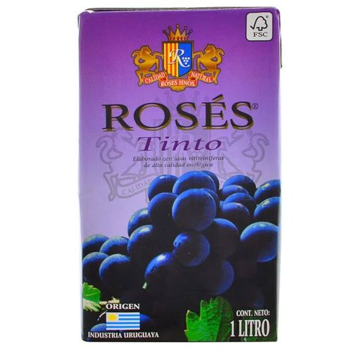 Vino Roses Tinto Tetra 1Lt