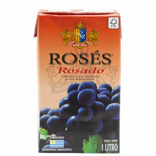Vino Roses Rosado Tetra 1Lt