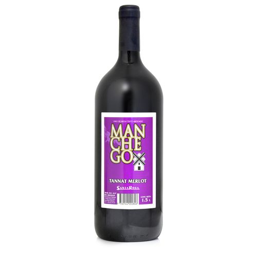 Vino Manchego Santa Rosa Tannat Merlot Vidrio 1.5Lt