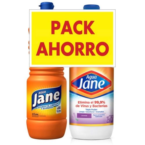 Agua Jane 1Lt +Triple Poder 1 Pack Ahorro