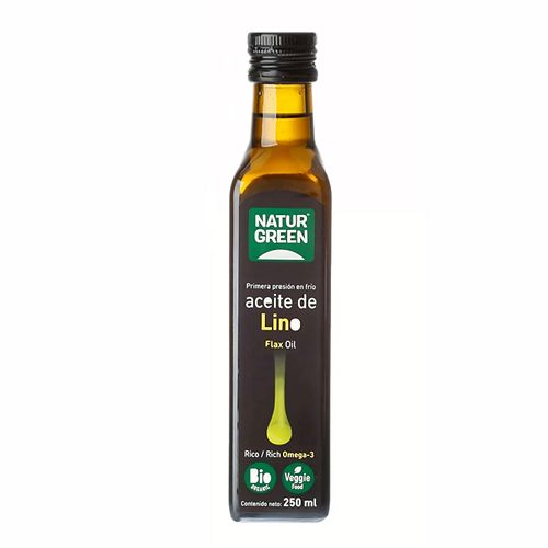 Aceite Naturgreen Lino Gf 250Cc Orgánico, Sin Gluten, Vegano