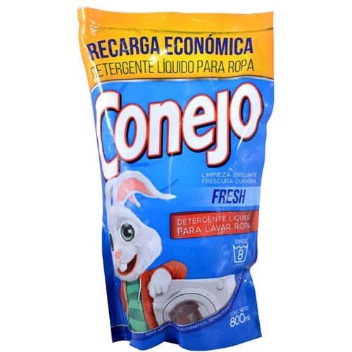 Detergente Conejo Fresh Liquido 800Ml