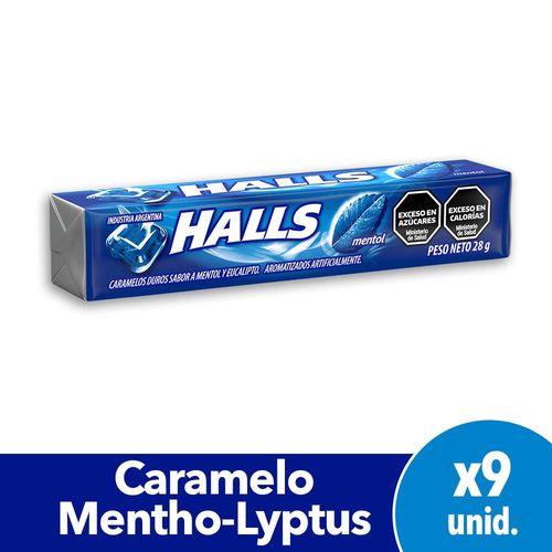 Pastilla Halls Mentho Lyptus 25.2Gr