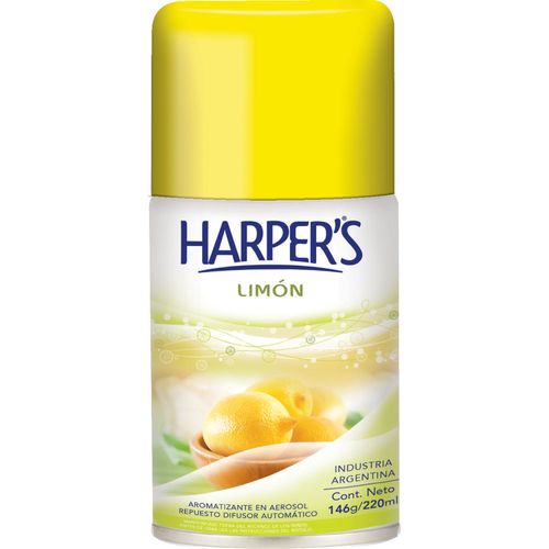 Aromatizante Harper S Limon Aerosol 220Cc