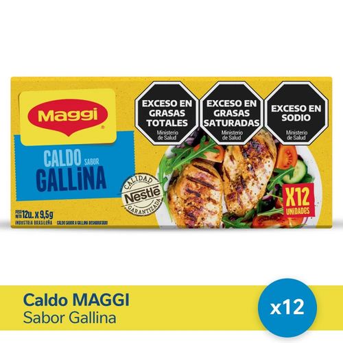 Caldo Maggi Gallina 12 Cubos 114Gr