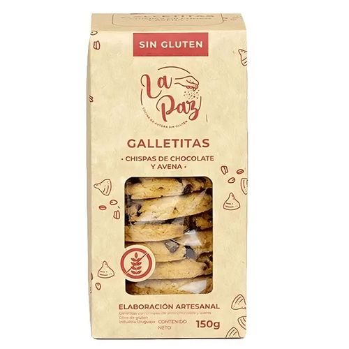 Galletas La Paz Dulces Chispas De Chocolate Y Avena 150G Sin