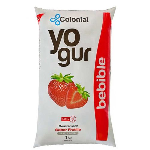 Yogur Colonial Frutilla 1Lt