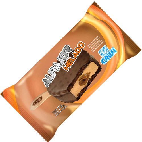Helado Crufi Alfajor Dulce De Leche 73Grs