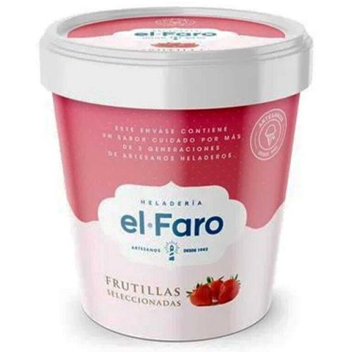 Helado El Faro Frutillas Seleccionadas 500Ml